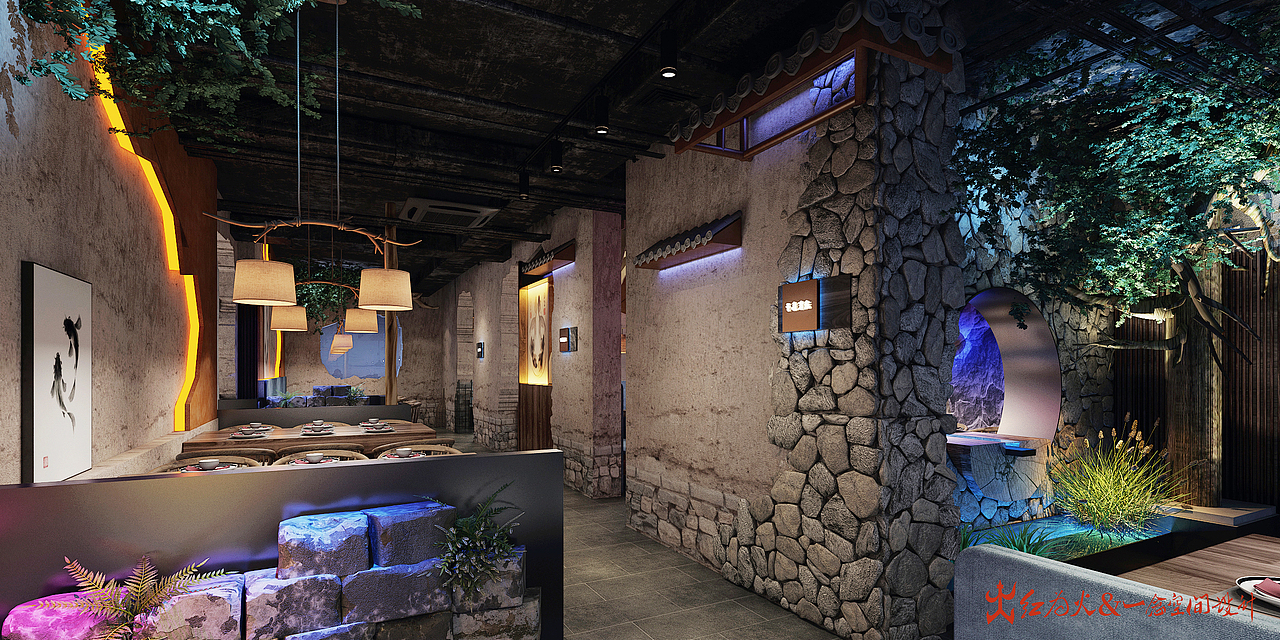 深圳餐厅设计:渔家巷子深圳八卦路店