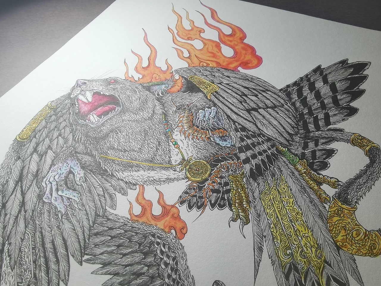 2024.03.10毣柞山海-北山经-虢山-寓鸟