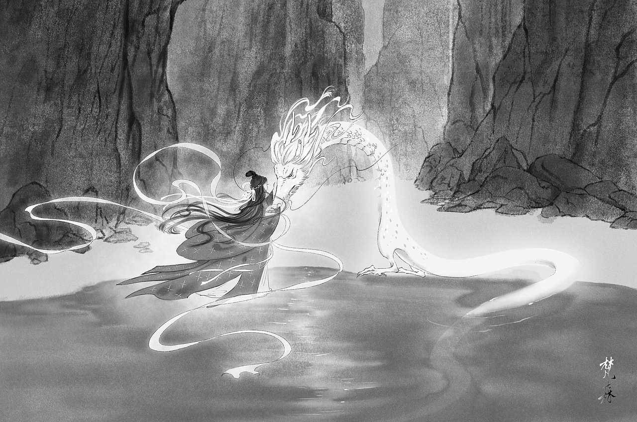 灵台方寸山（图ZMzI0MDkwNzQw） - 商业插画 - 站酷设计师沐春在画画原创素材 - 站酷ZCOOL