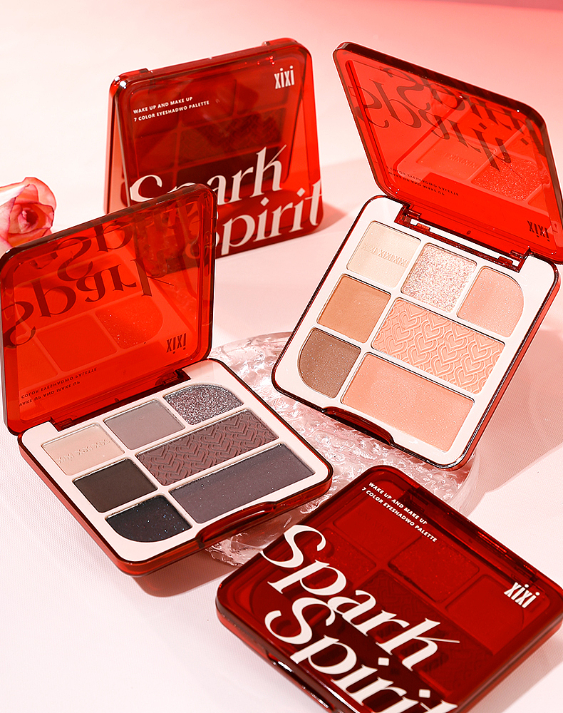 七色眼影盘产品拍摄