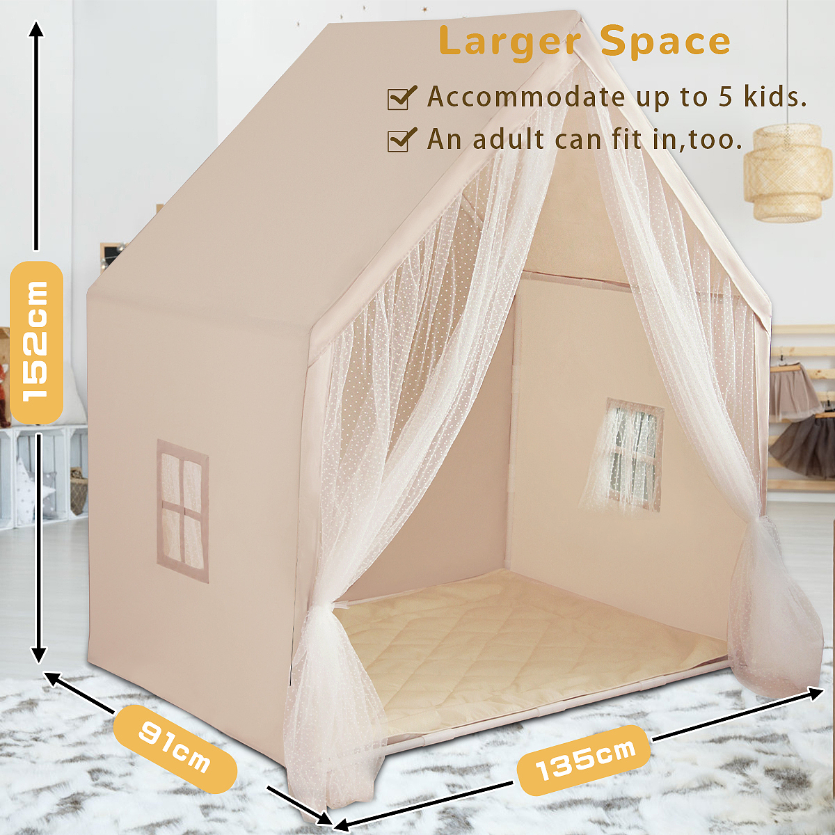 儿童帐篷亚马逊主图A+设计