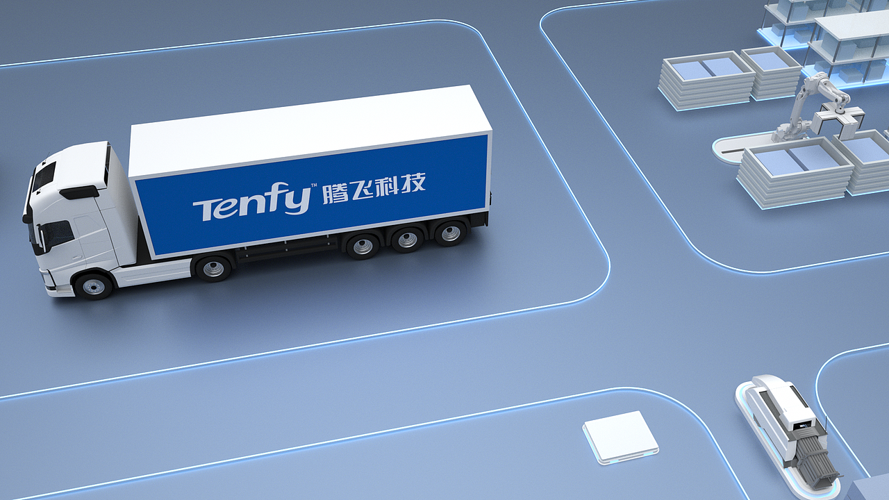 Tenfy智能自动化工厂动画