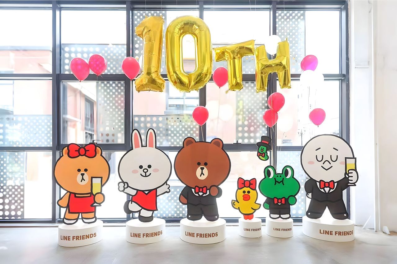 潮玩IP| QQ x LINE FRIENDS 顽艺萌友十周年限定手办