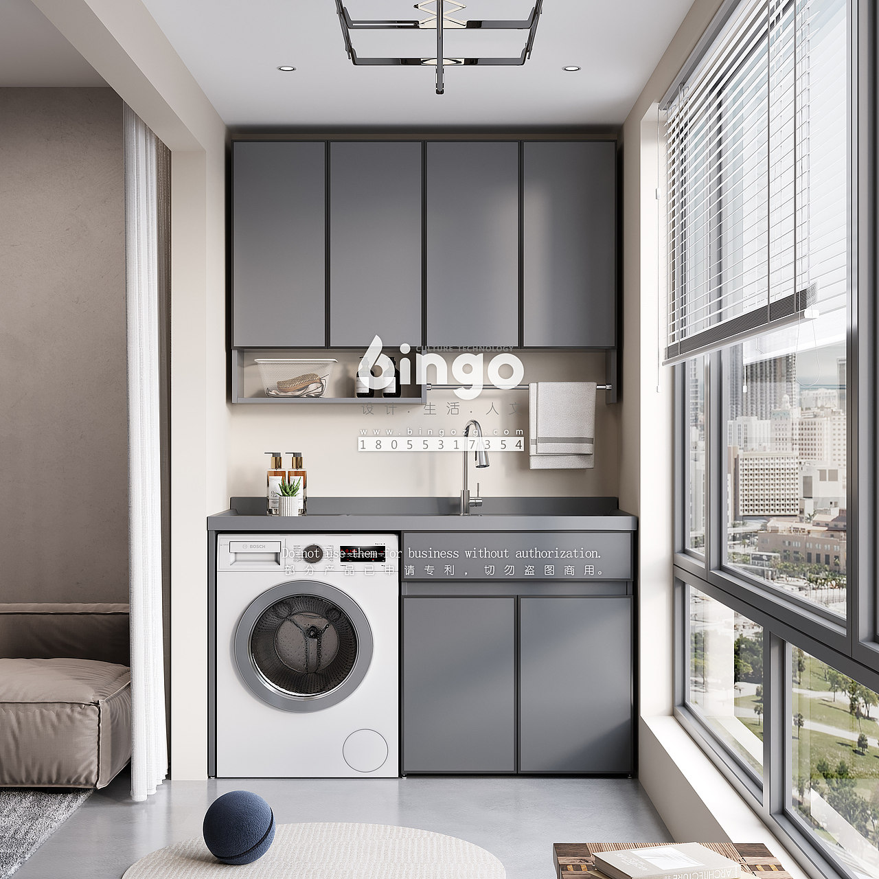 3D阳台柜效果图（图ZMzUzOTE2NDY0） - 产品 - 站酷设计师bingo夏夏原创素材 - 站酷ZCOOL