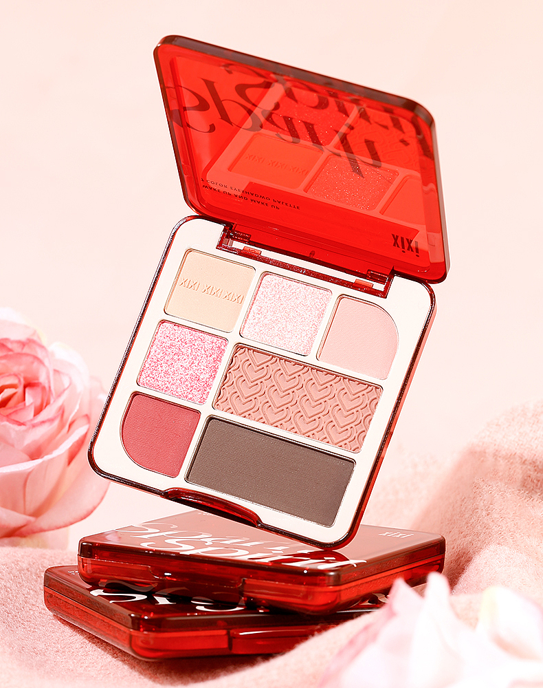 七色眼影盘产品拍摄