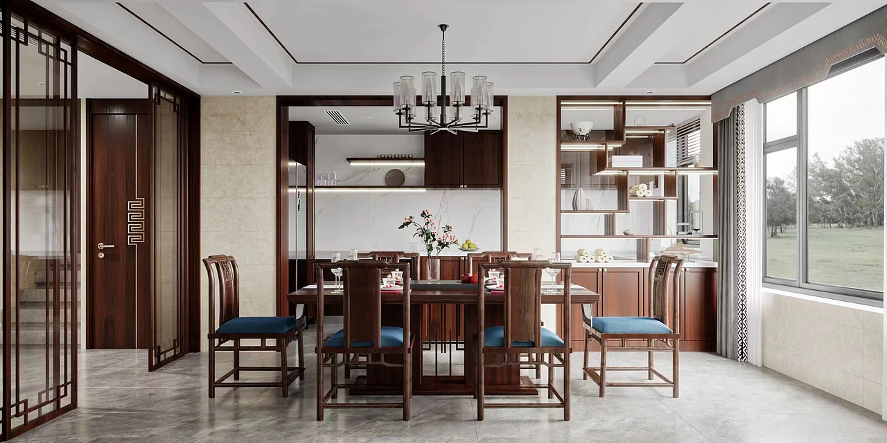 简约中式-生活需要仪式感，就像平淡的生活需要一束光（图ZMzUzNTEzMzU2） - 家装设计 - 站酷设计师楚湘爱设计原创素材 - 站酷ZCOOL