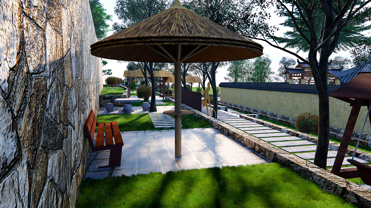 美丽乡村效果图（图ZMzIyMzMwMzE2） - 其他三维 - 站酷设计师指尖丨Design原创素材 - 站酷ZCOOL