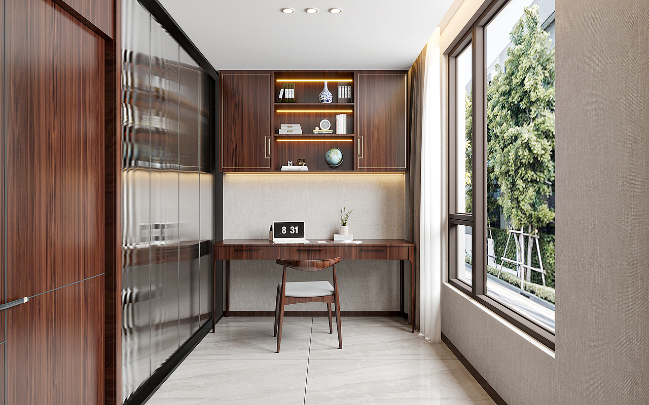 梧州大参林健康城项目一期工程4#B栋0912新中式效果图（图ZMzE5MjAyMzQw） - 家装设计 - 站酷设计师凉曦曦原创素材 - 站酷ZCOOL