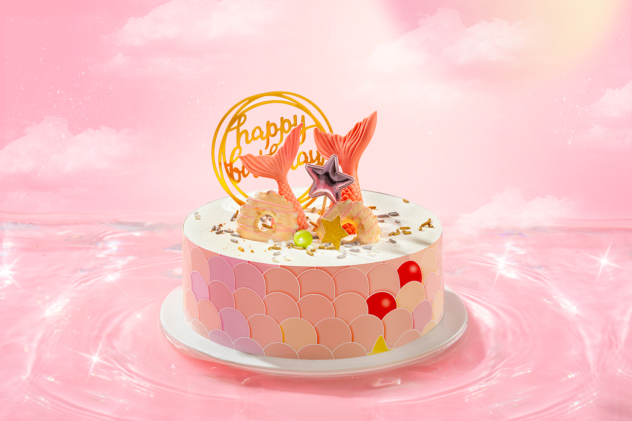 甜品蛋糕拍摄——锦鲤美人鱼