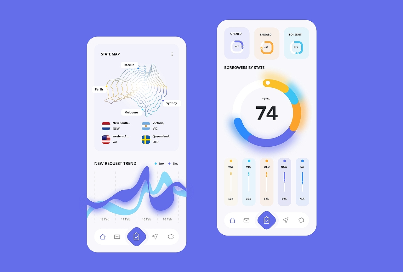 金融类app界面及动效