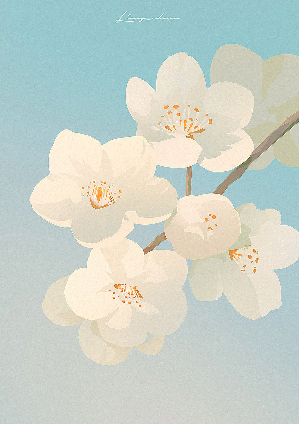 【色彩之旅-15】樱花（图ZMzE3NzkyMjQ4） - 创作习作 - 站酷设计师木蝉emiiis原创素材 - 站酷ZCOOL