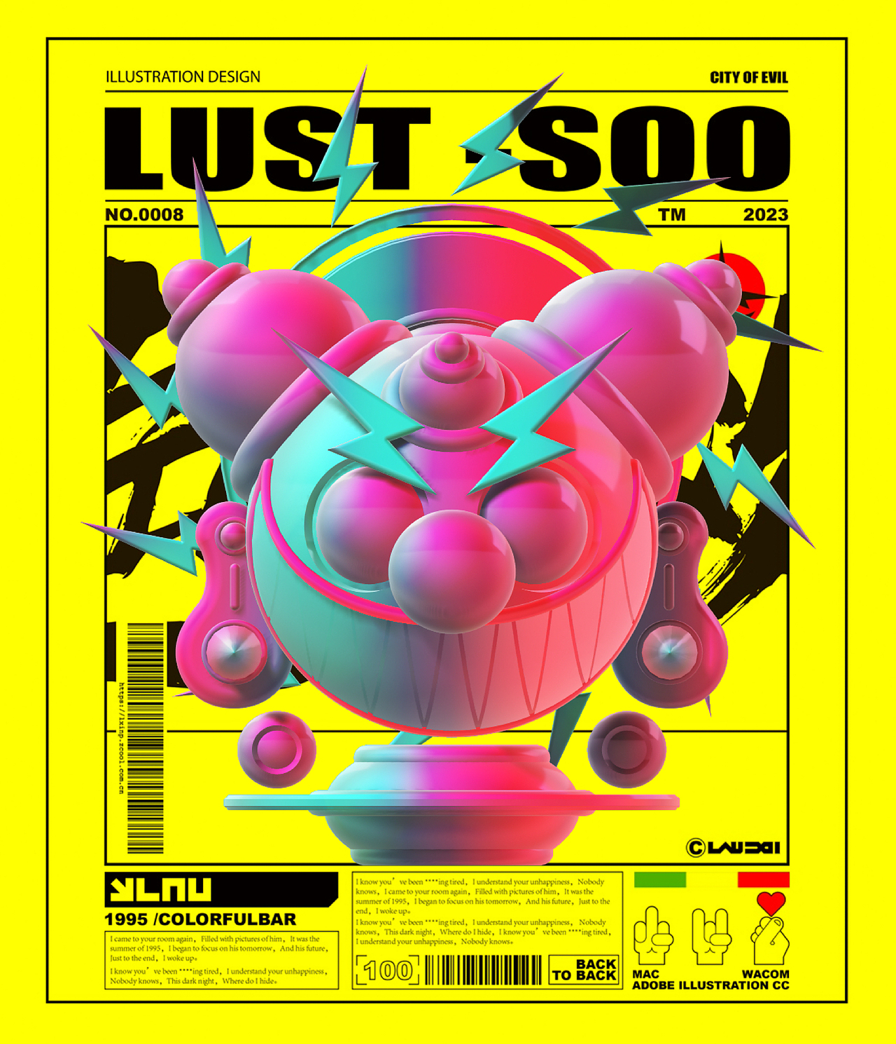 CITY OF EVIL（图ZMzQ1OTk0Njc2） - 新锐潮流插画 - 站酷设计师LAU丶一乂刂原创素材 - 站酷ZCOOL