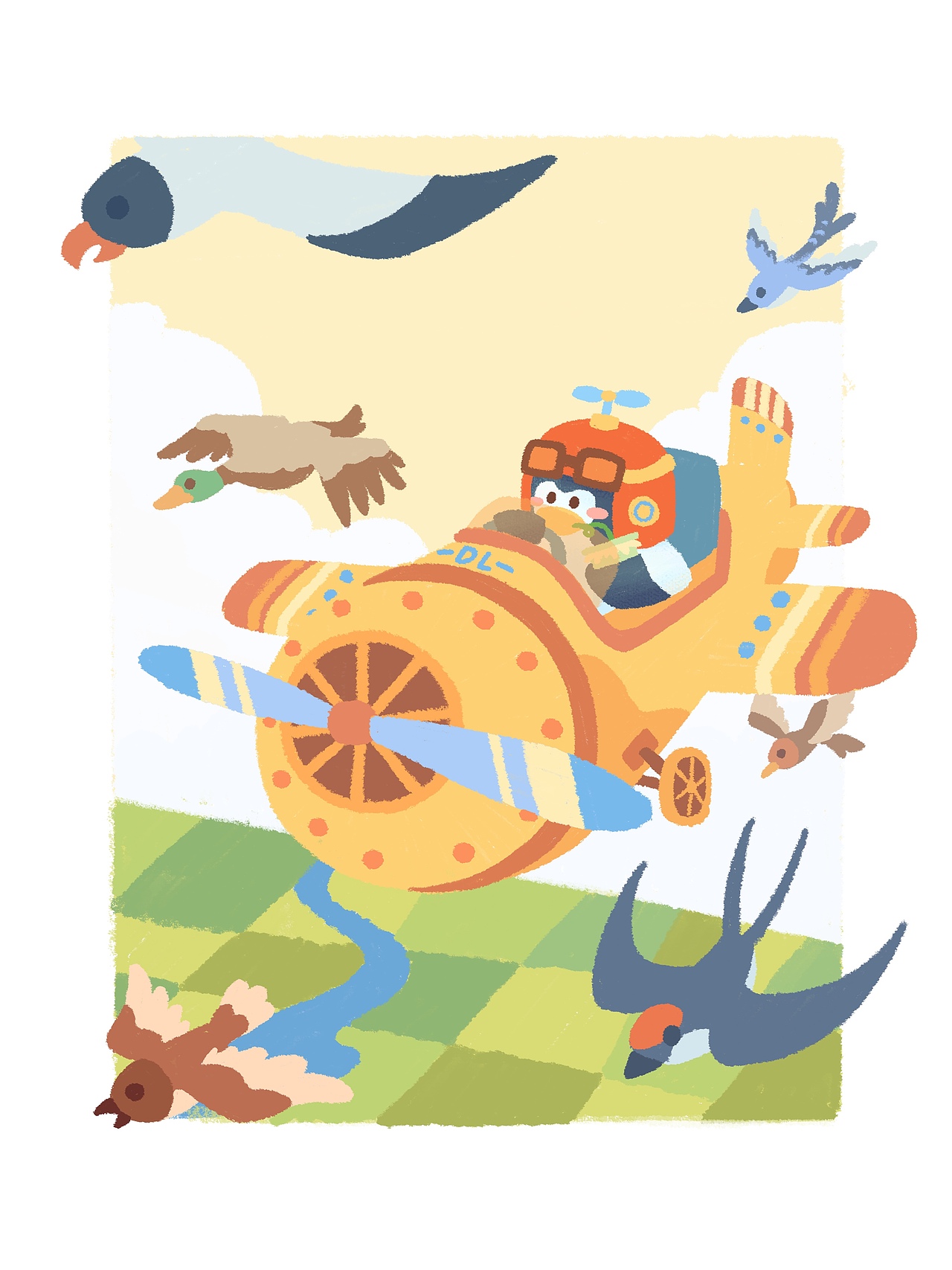 归家的旅途不孤单 | 儿童插画 | 场景插画