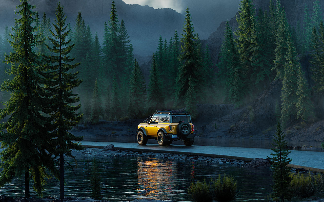 Ford Bronco CGI 福特烈马 硬派SUV 户外场景渲染(图ZMzQxNzgzNjg0) - 机械/交通 - 站酷设计师程弎益原创素材 - 站酷ZCOOL