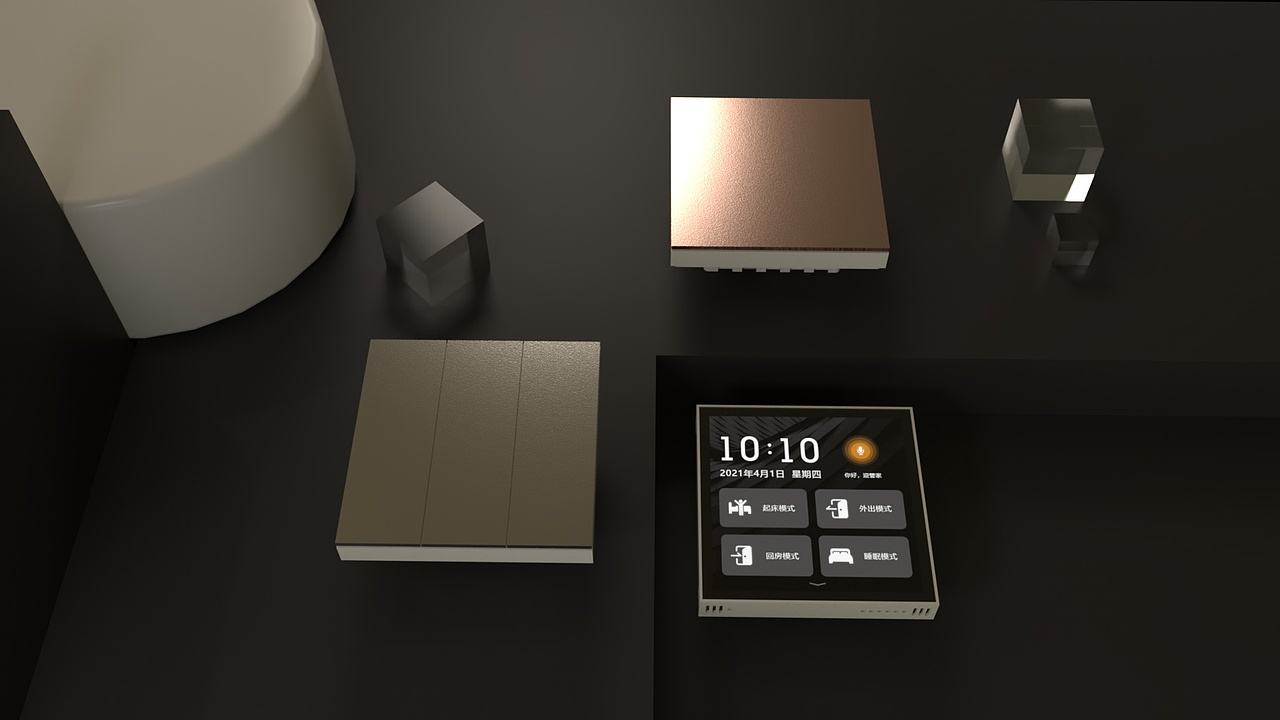 门禁电子产品建模（图ZMzA0NDQ5NTQ0） - 其他三维 - 站酷设计师古美设计原创素材 - 站酷ZCOOL