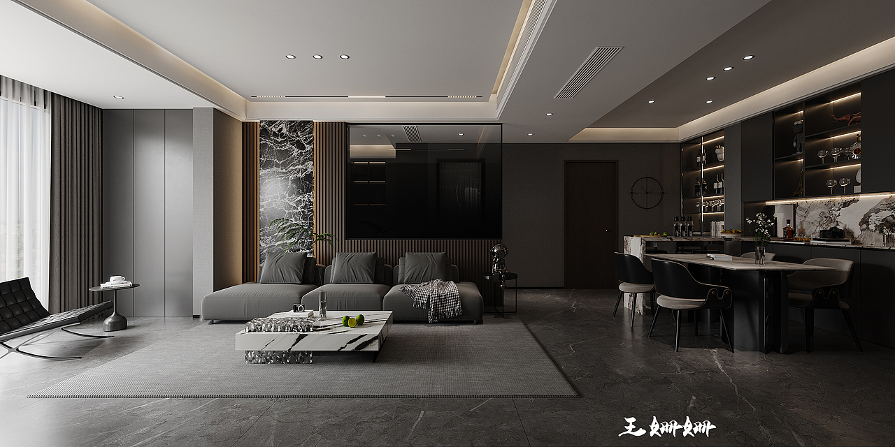 霸总高级黑，酷感十足的理性住所