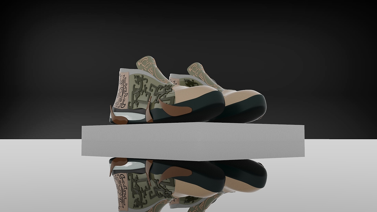 青铜器元素球鞋（图ZMzE2Nzg1NDU2） - 鞋履设计 - 站酷设计师Z58821927原创素材 - 站酷ZCOOL