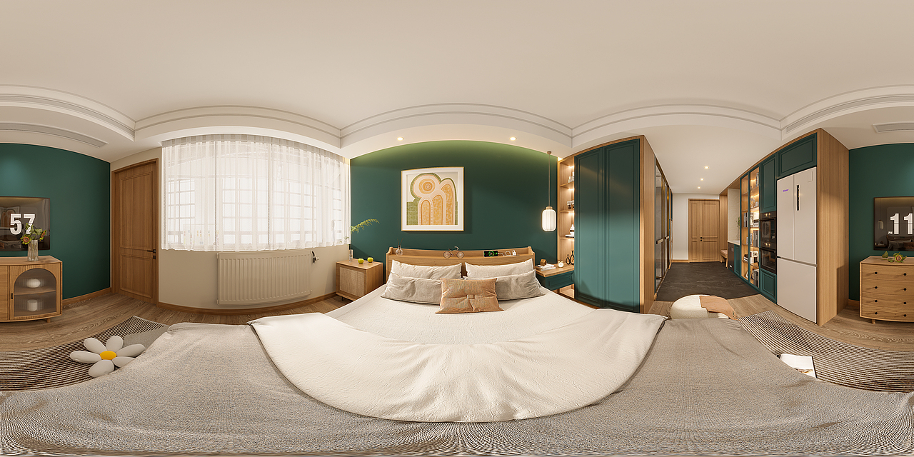 北欧风卧室（图ZMzE5MDYyOTcy） - 家装设计 - 站酷设计师人间小西瓜原创素材 - 站酷ZCOOL