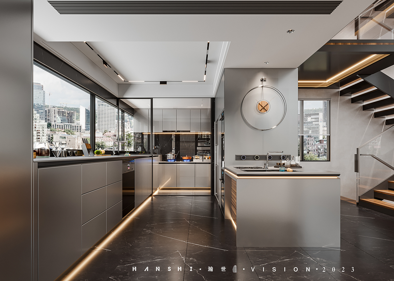 现代轻奢别墅-瀚世表现