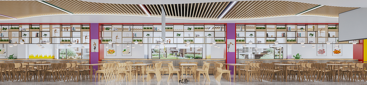 食堂 / 快乐干饭人的天堂（图ZMzAxMTU0NTcy） - 酒店餐饮设计 - 站酷设计师林染室内外设计师原创素材 - 站酷ZCOOL