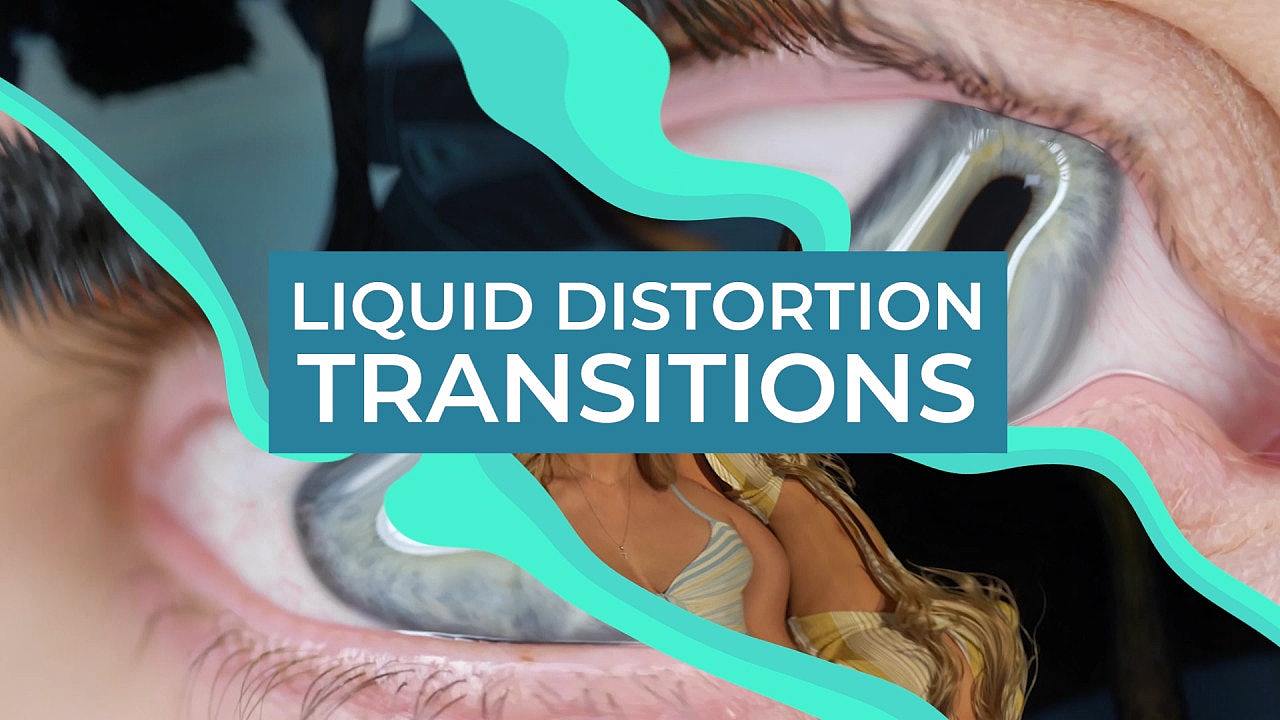 PR模板|时尚液体变形过渡动态动画标题介绍社交媒体