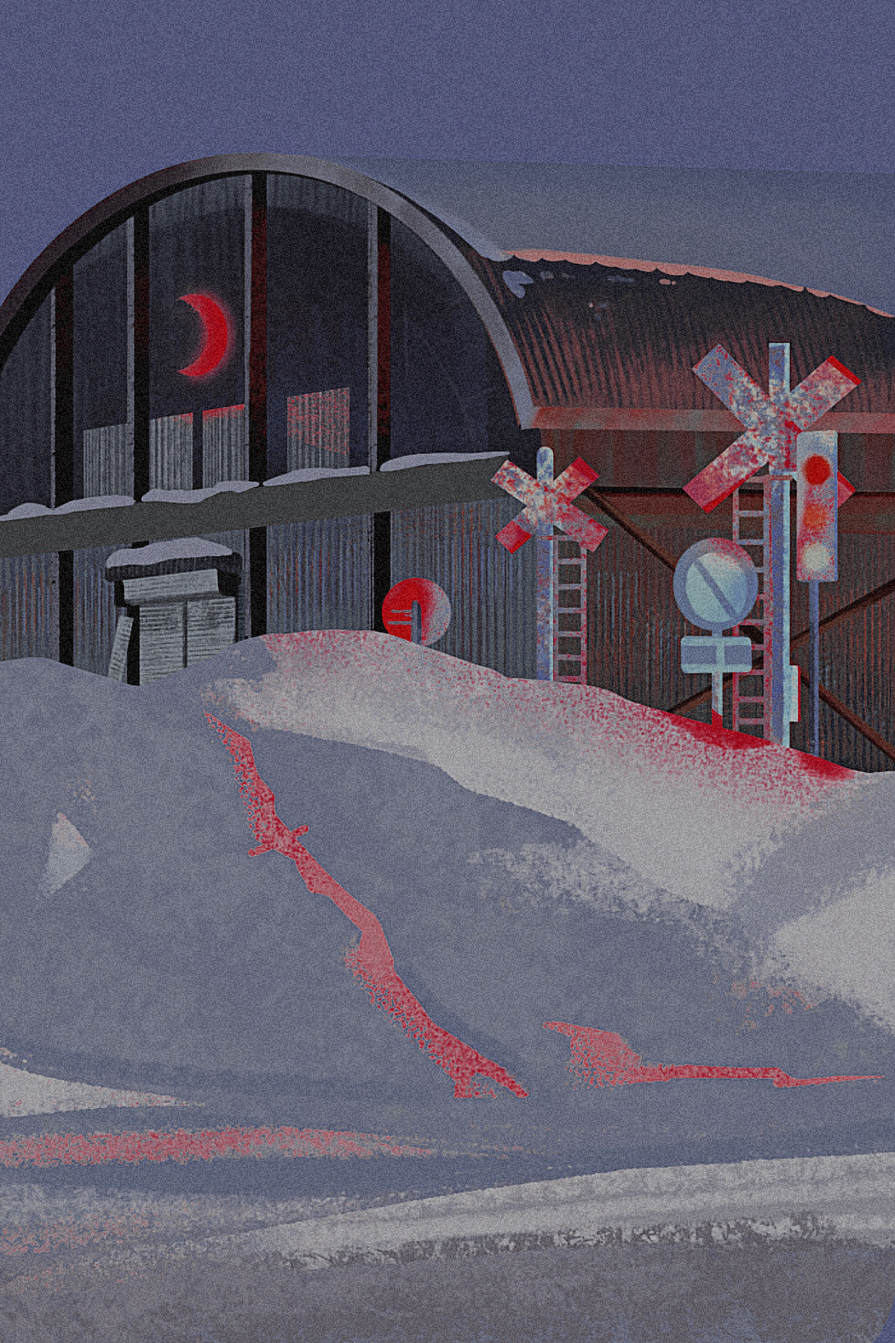 雪夜（图ZMzA2NTk0NTcy） - 商业插画 - 站酷设计师阿月姑娘啊原创素材 - 站酷ZCOOL