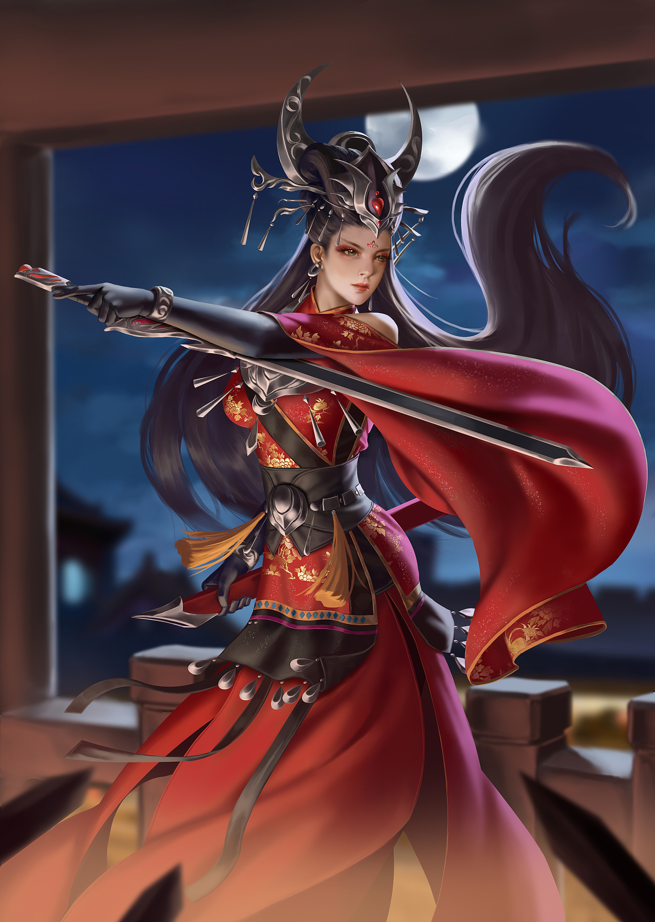 魔教圣女（图ZMzAyMDgyNzY4） - 艺术插画 - 站酷设计师黑豆Cc原创素材 - 站酷ZCOOL