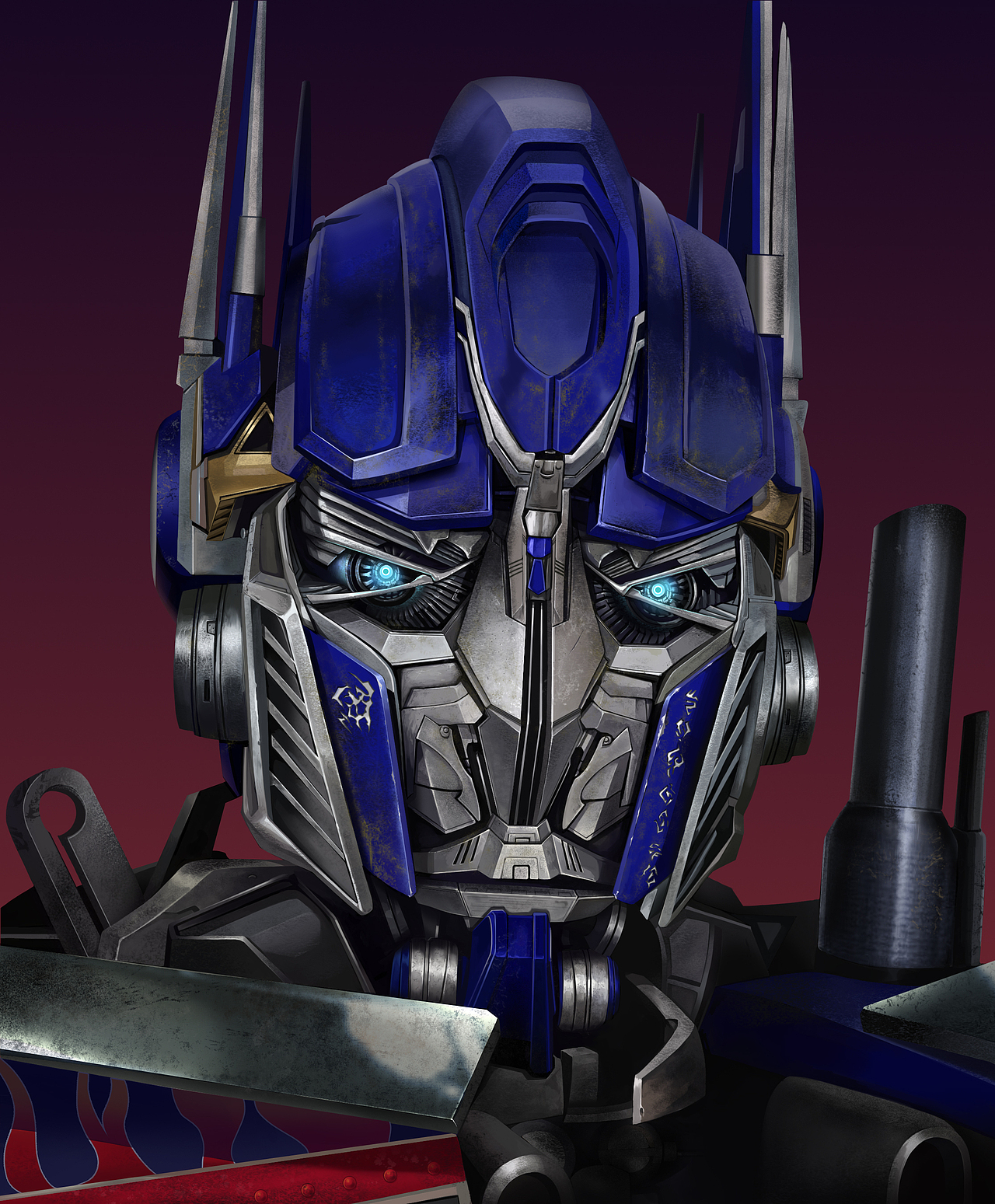 举报收藏分享原创作品插画游戏原画变形金刚真人电影擎天柱柯博文原神