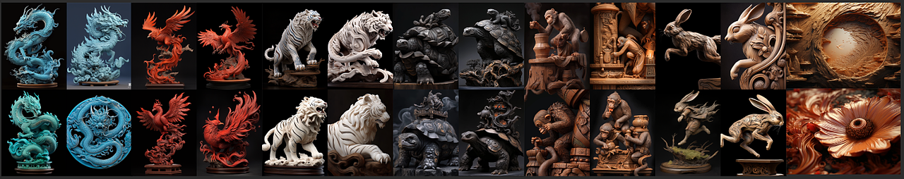 AIGC创图360D作品纪（图ZMzY3OTI0OTQ0） - AI作品 - 站酷设计师Wandering_Shadow原创素材 - 站酷ZCOOL