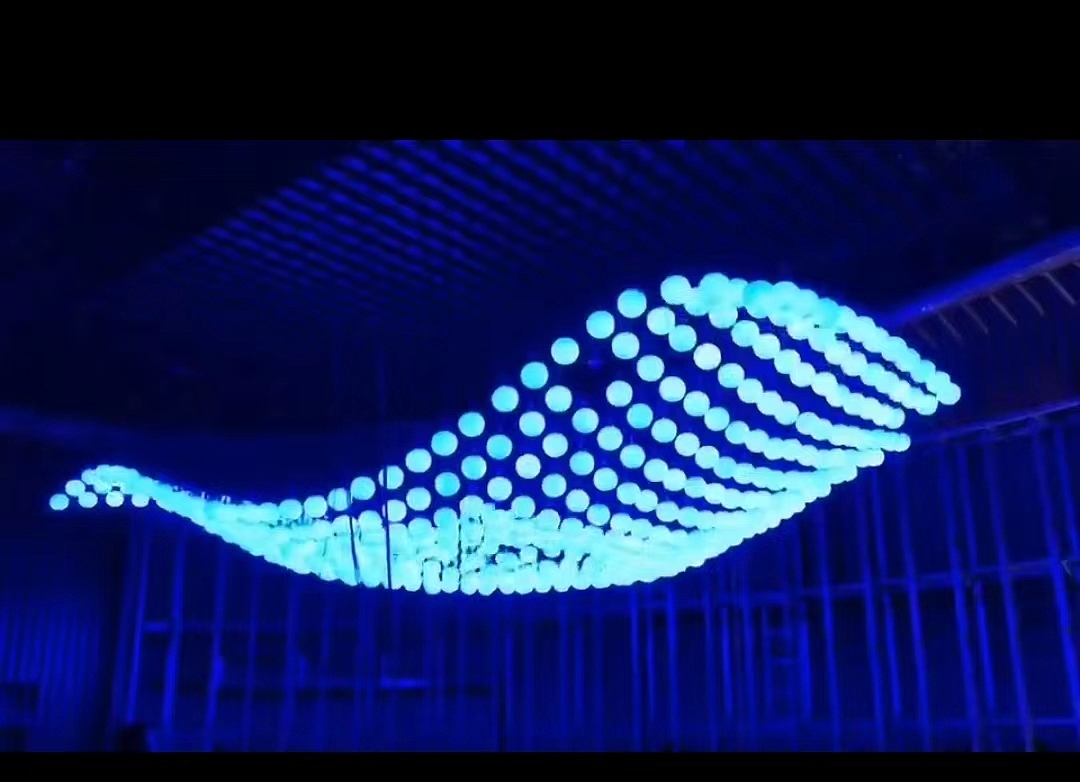舞台升降球 数控矩阵升降球 艺术装置 空中悬浮球出租