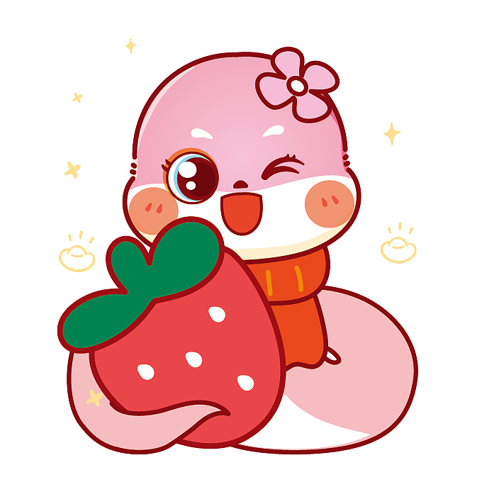 蛇小萌IP卡通形象插画表情包素材图片2025 公开展示