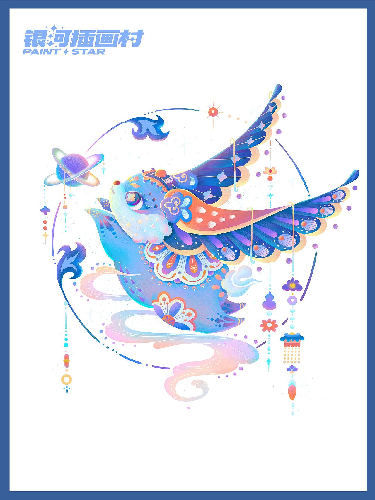 动物插画-奔月兔（图ZMzUxNzc2Njky） - 艺术插画 - 站酷设计师熹谷高高SEEGOO原创素材 - 站酷ZCOOL