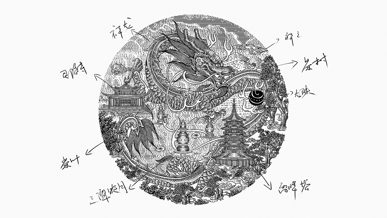 原创插画设计｜西湖龙井｜茶叶包装设计（图ZMzcwMTcyODU2） - 包装 - 站酷设计师映山艺术设计原创素材 - 站酷ZCOOL