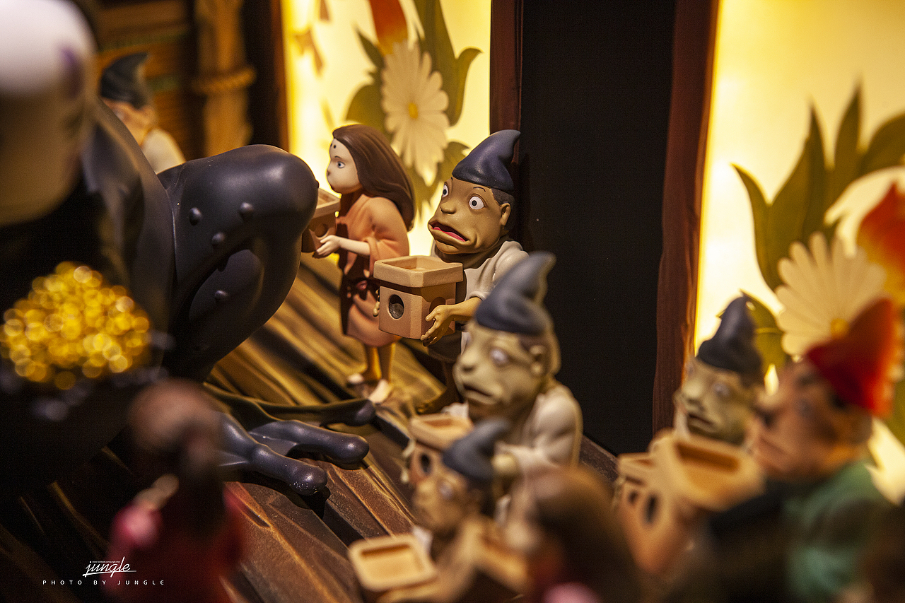 OPM 千與千尋 神隱少女 無臉男 宮崎駿桌面小場景