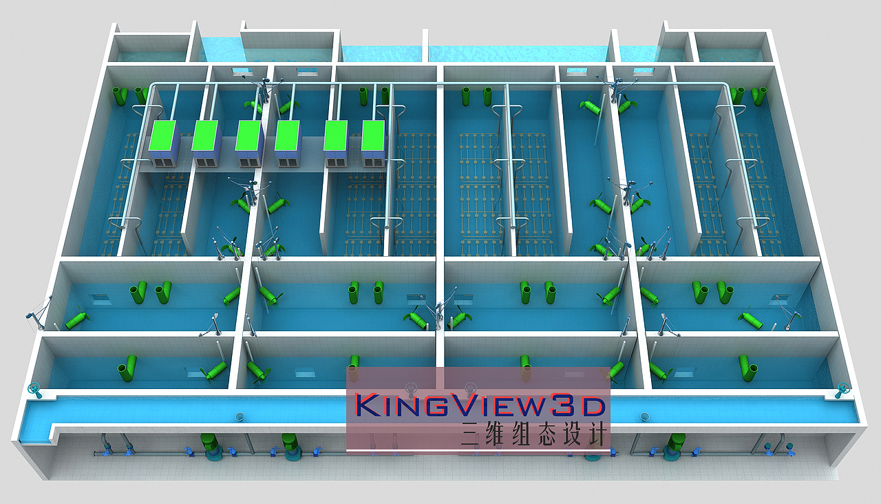 污水处理厂的常见工艺3D展示(1)（图ZMzA4MzA1MzQ4） - 其他三维 - 站酷设计师三维组态设计原创素材 - 站酷ZCOOL