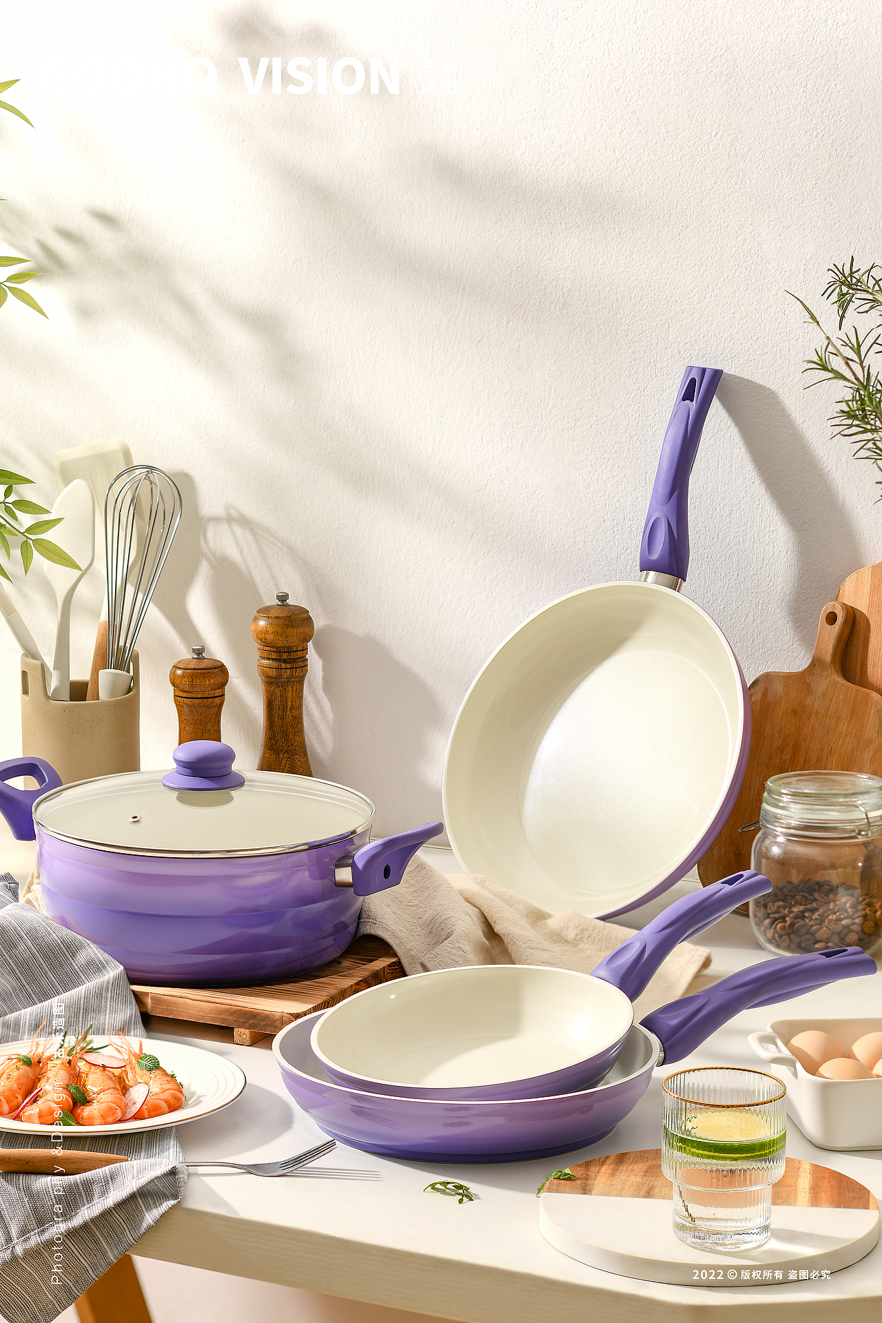 锅具系列组合拍摄丨古禾造图 GOOHO VISION