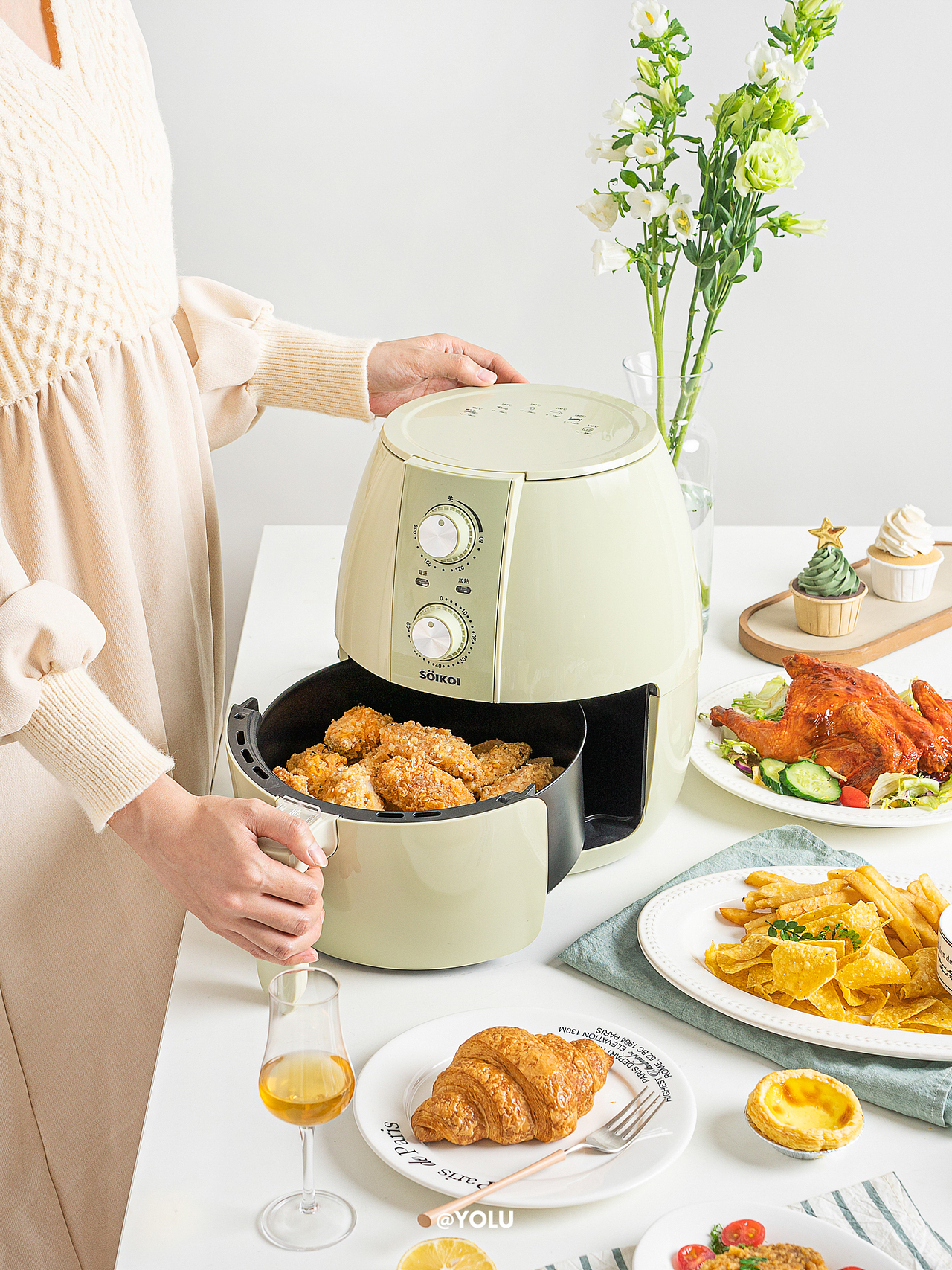 司崎库X小家电系列拍摄 爱了这抹绿