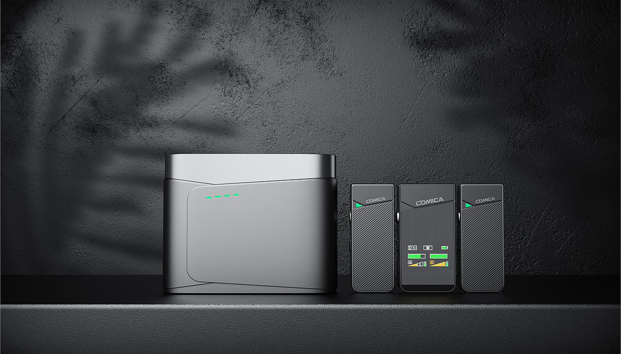 无线领夹麦克风带充电盒设计（图ZMzI1MTYwMjUy） - 电子产品 - 站酷设计师DSone原创素材 - 站酷ZCOOL