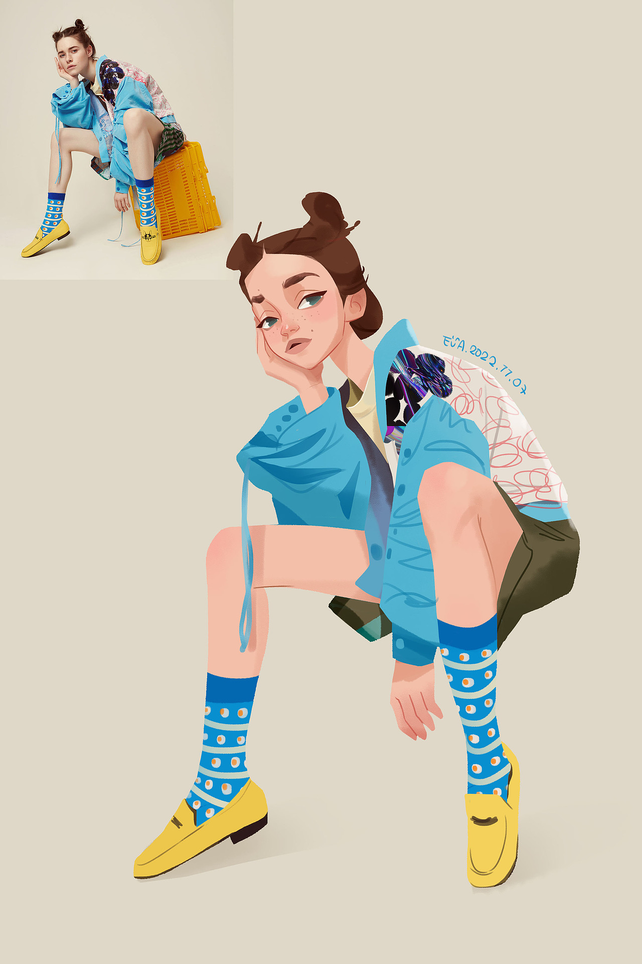 照片转欧美风卡通人物-8