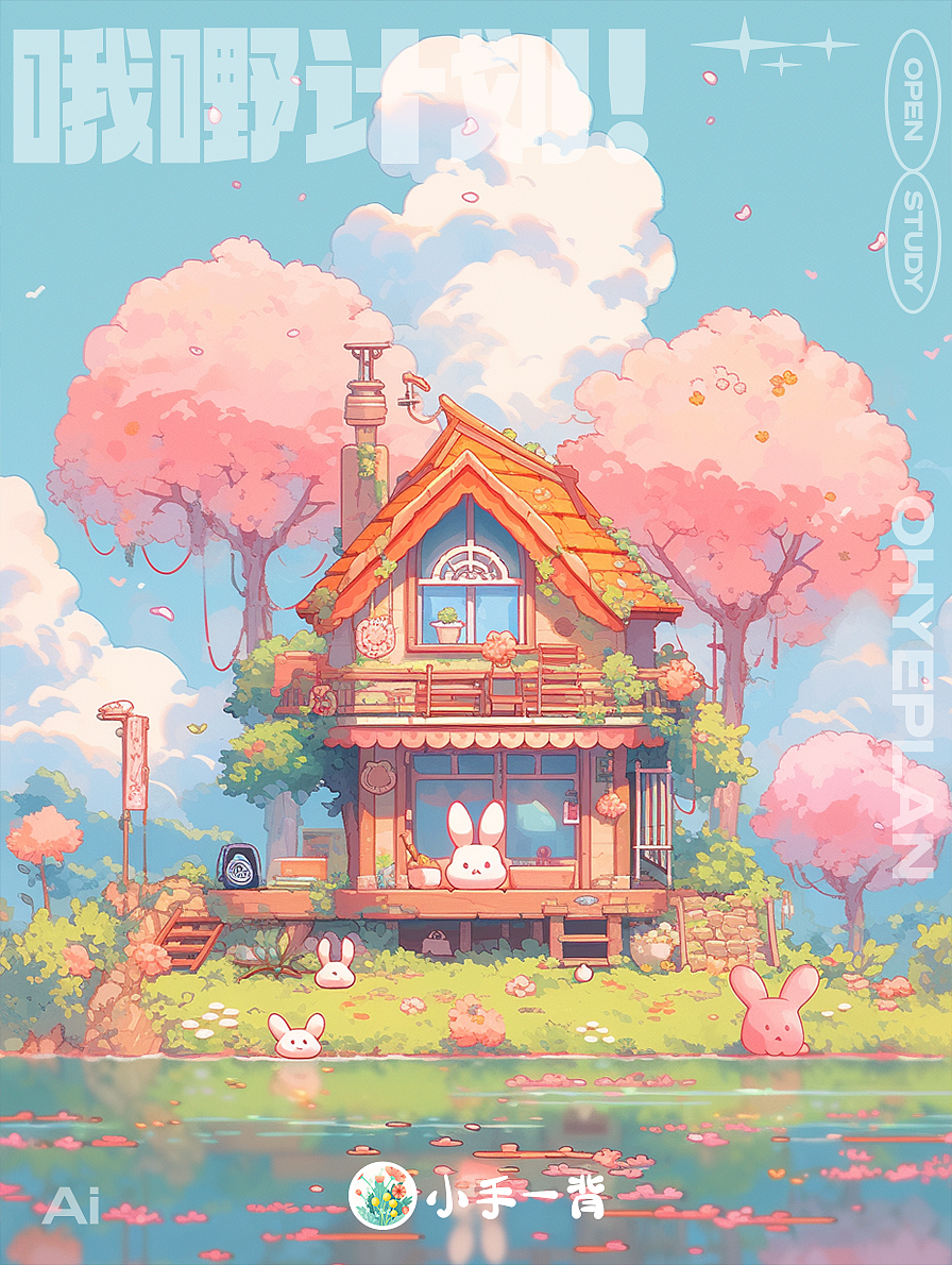 粉粉的树屋谁不爱呀