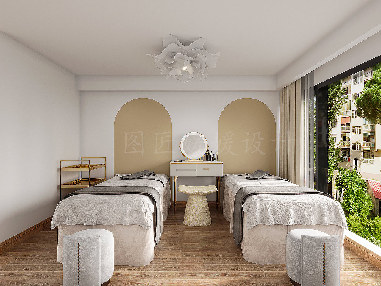 不失浪漫的解构主义美学美容院空间设计