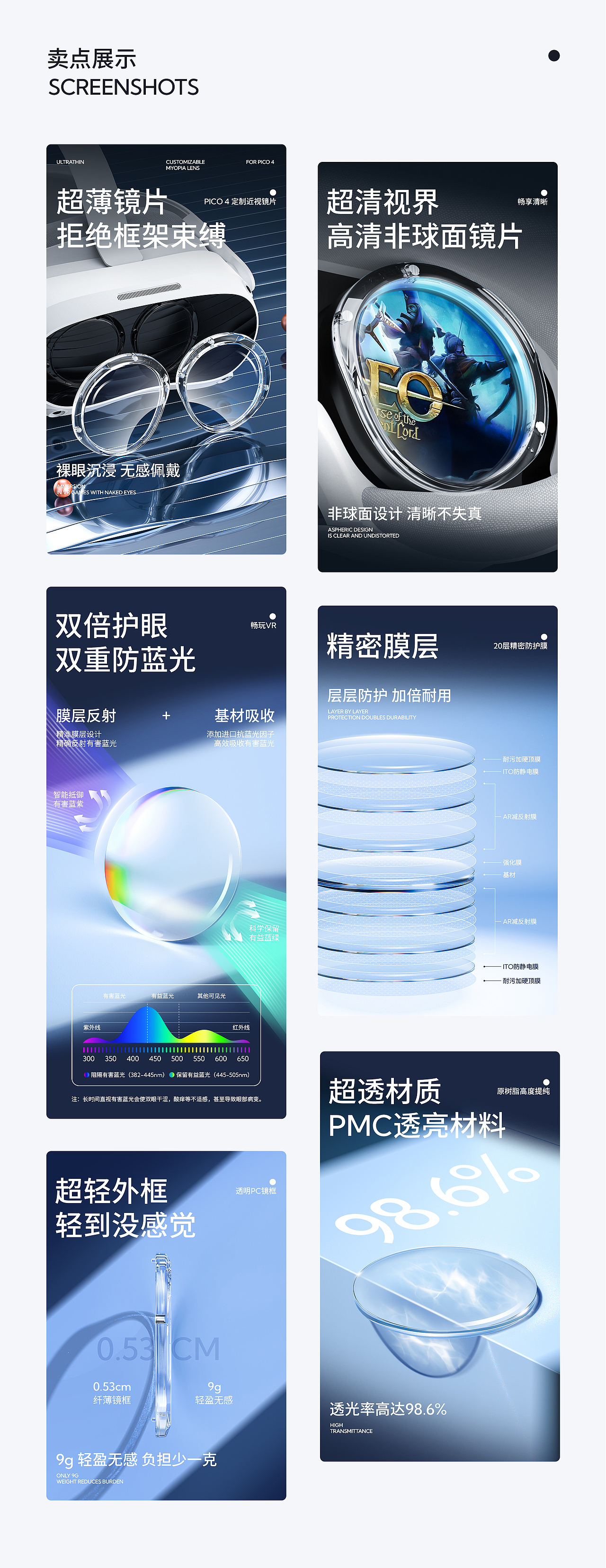 ZYBER-PICO 4 近视镜片详情全案设计