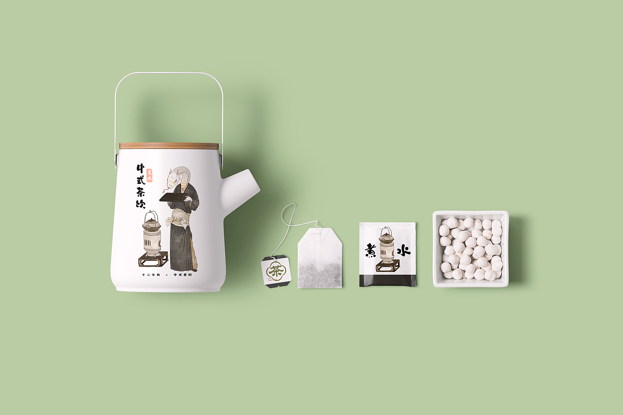 十二生肖×中式茶饮（图ZMzY5MTQ4NzMy） - 商业插画 - 站酷设计师Huang师傅原创素材 - 站酷ZCOOL