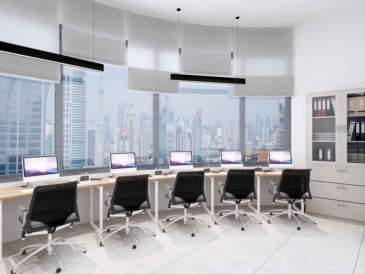 科技风指挥大厅,办公室设计