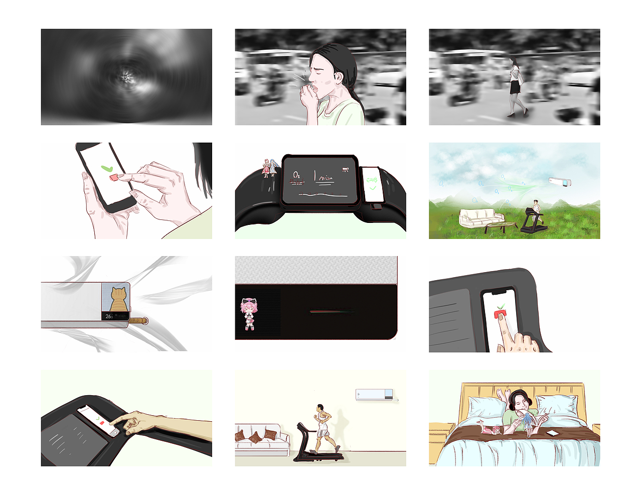 分镜空调（图ZMzE3OTQ5NzM2） - 设定/分镜 - 站酷设计师分镜师琴子原创素材 - 站酷ZCOOL