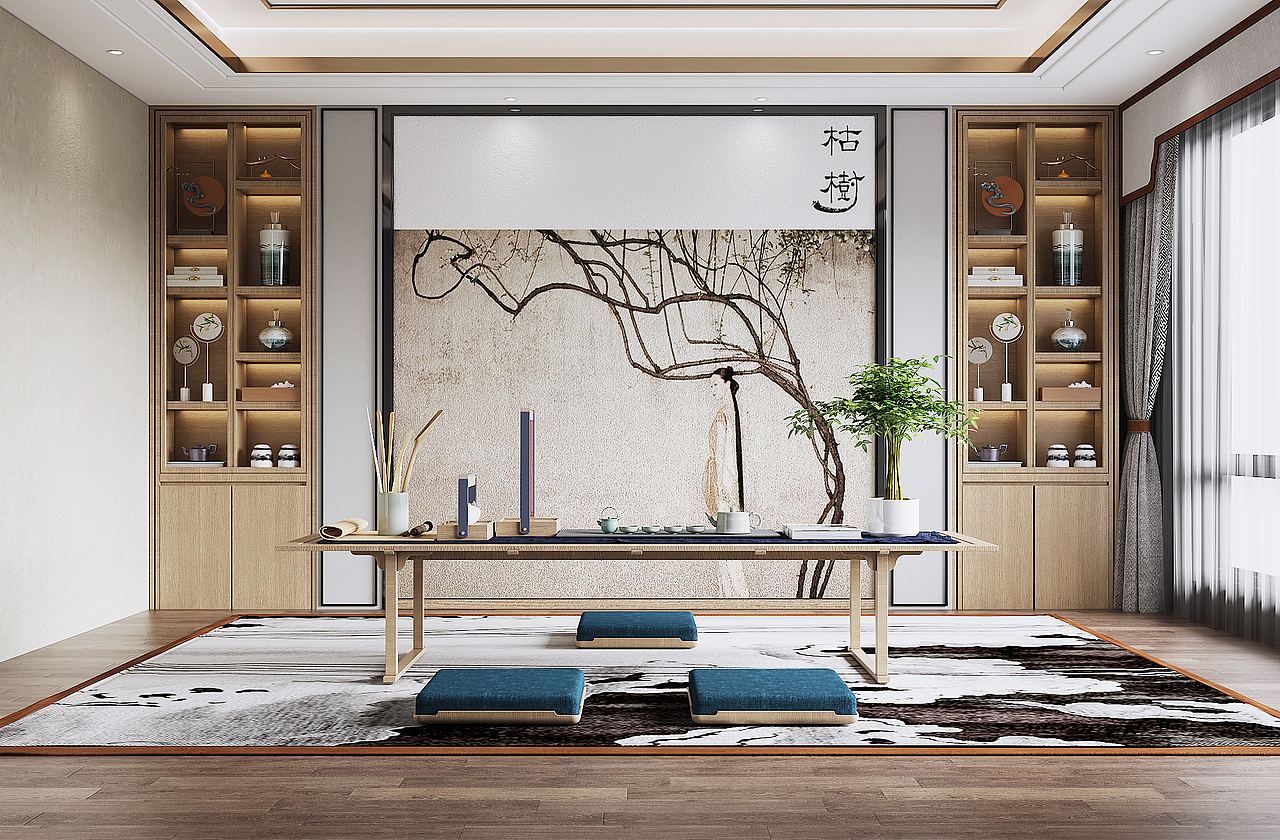 新中式书房茶室