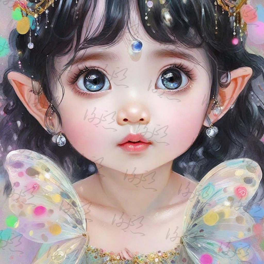 厚涂手绘 I 精灵宝宝（图ZMzU5NDg2MzIw） - 新锐潮流插画 - 站酷设计师Abby迷你兜兜原创素材 - 站酷ZCOOL