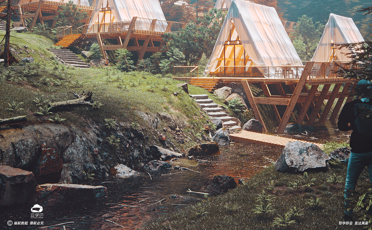 室外园林景观,3DMAX+Corona超写实建模渲染教程