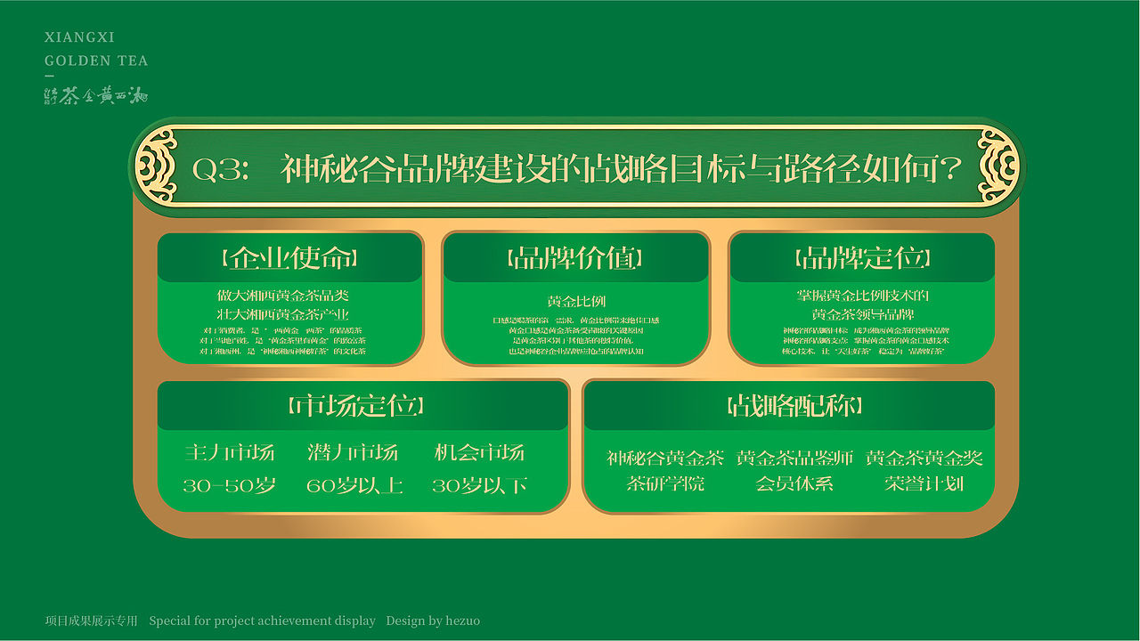 湘西神秘谷黄金茶品牌设计