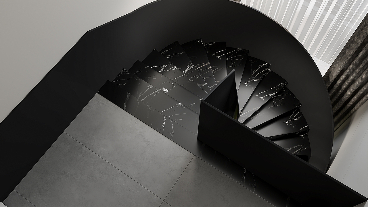 现代黑白灰客餐厅